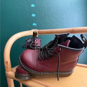 Dr Martens Burgundy Boots